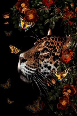 Produktbild von ArtUniverse Glasbild Glitzernder Leo 80 x 120 cm