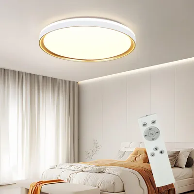 Image de ZMH Plafonnier LED Blanc Dimmable Salon avec télécommande 32W CCT Ø30cm Rond Moderne Chambre à coucher