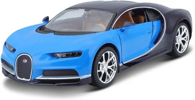 Produktbild von Maisto 31514 - Modellauto - Bugatti Chiron (schwarz-blau, Maßstab 1:24)