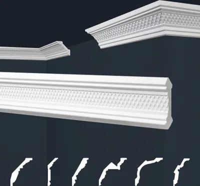 Produktbild von Marbet Deckenleisten weiß Sparpaket aus Styropor EPS - Stuckleisten gemustert, im traditionellen Design - (120 Meter B-03) Styroporleiste Winkelleiste Wandleiste