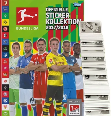 Produktbild von Topps Bundesliga Sticker 2017/18 Komplettsatz + Album