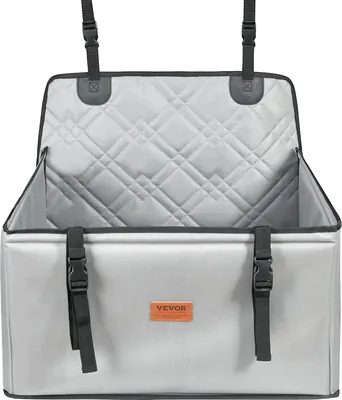 Produktbild von Hunde Autositz Hunde Rücksitz Rückbank Hundesitz Auto 605x605x500mm Grau