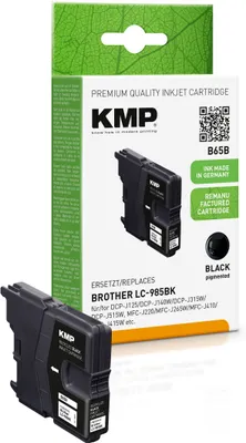 Produktbild von KMP B65B Tintenpatrone schwarz kompatibel mit Brother LC-985 BK