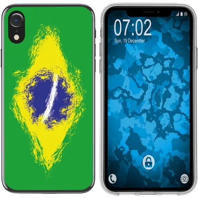 Produktbild von PhoneNatic Case kompatibel mit Apple iPhone Xr Silikon-Hülle WM Brasilien M3