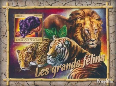 Produktbild von Briefmarken Guinea 2016 Mi Block 2673 (kompl. Ausgabe) postfrisch Große Katzen