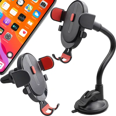 Produktbild von Samochodowy uchwyt na telefon komórkowy z bardzo długą gęsią szyją do transportera samochodowego Uniwersalny kompatybilny z iPhone 15 14 13 Samsung Galaxy Pixel Retoo