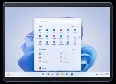 Produktbild von Microsoft Surface QI9-00038, 33 cm (13"), 2880 x 1920 Pixel, 256 GB, 16 GB, Windows 11 Home, Blau