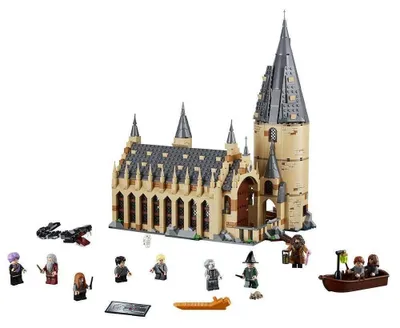 Immagine prodotto di Kit di costruzione di Hogwarts, Grande Sala, 878 pezzi, set di giocattoli da costruzione