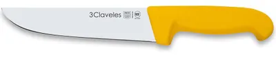 Image de Couteau De Boucher Fin, Manche Jaune Proflex, 18 Cm