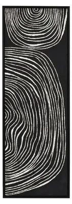 Productafbeelding van Pomax Sestri canvaswand met lijst, zwart, afmetingen: 43 cm (lengte) x 4,3 cm (breedte) x 123 cm (hoogte)