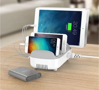 Image de Compulocks 10PUSBDKS-EU Organisateur de chargeurs Installation e Blanc