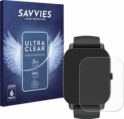 Produktbild von 6x Für Aptkdoe P66D 1.85" Schutzfolie Savvies Displayschutz Display Schutz Folie Klar Transparent