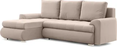 Produktbild von Ecksofa TOKIO VI PRO mit Schlaffunktion! Eckcouch mit Bettkasten! Stoff: PAROS 02 Beige (muster 1) Links