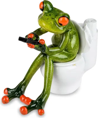Produktbild von Dekofigur Frosch-Toilette formano