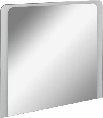 Produktbild von FACKELMANN LED Spiegel MILANO 100 / Wandspiegel mit Design-LED-   / Maße (B x H x T): ca. 100 x 80 x 3 cm / Lichtfarbe: Kaltweiß / Leistung: 15,5 Watt / Badspiegel mit austauschbaren LEDs