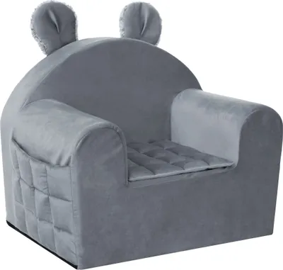 Immagine prodotto di Poltrona per bambini, posto letto, divano, divano letto, poltrona, divano, divano per bambini, camera per bambini, pieghevole, mobili in schiuma, 49x35x42 cm, antracite