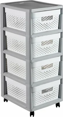 Obrázok produktu pre Curver Infinity Kd 4X11L Ažurový regál / sivá/biela