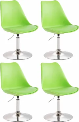 Produktbild von 4er Set Esszimmerstühle HLO-CP14 Kunststoff  grün