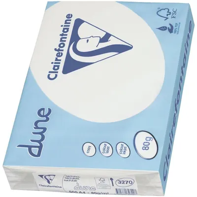 Produktbild von Clairefontaine Multifunktionspapier DUNE A4 210x297mm 80g/qm sand VE=500 Blatt