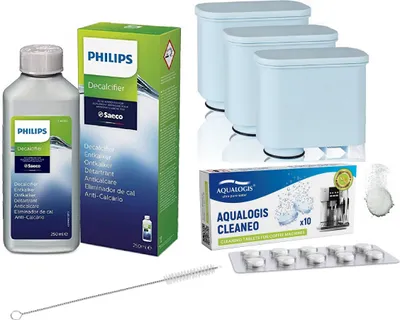 Produktbild von Sada vodních filtrů pro Saeco Philips Aqualogis AL-Clean 3ks, Cleaneo 10tab, CA6700/10 Brush AQ-434 CA6903 CA6700 CA6704 Náhradní filtr pro Philips Saeco