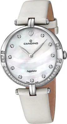Produktbild von Candino Edelstahl Damen Uhr Analog Elegant Armbanduhr creme weiß Elegance D2UC4601/1
