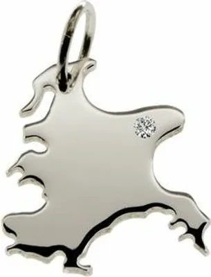 Image de Pendentif Rügen avec brillant 0,015ct à l'endroit souhaité 925 argent