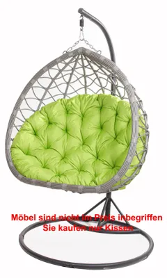 Produktbild von Hängesessel Kissen 130×100 cm – Bequemes Kissen für Hängesessel, Ei-Sessel und Gartenschaukel Zitronengelb