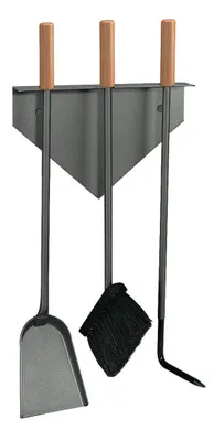 Produktbild von 3tlg Wand Kaminbesteck Ofenbesteck Kamingarnitur
