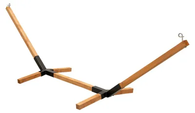 Image de Supports pour hamac en bois, adaptés à une utilisation intérieure et extérieure, montage facile