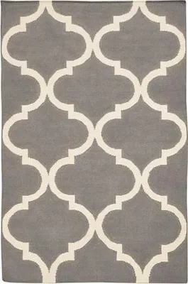 Productafbeelding van Kelim-tapijt, kleur grijs (140x200 cm)