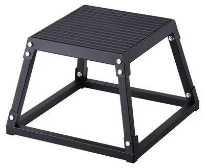 Obrázek produktu pro VEVOR Plyometric jump box, 305 mm plyo box, plyometrická plošina plyo box černá, protiskluzová fitness cvičební step-up box pro domácí trénink, kondiční silový trénink, trénink stehen