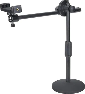 Obrázek produktu pro 360° stabilizátor obrazu pro fotografování smartphonem – otočný stabilizátor obrazu s 360° otáčením – naklápěcí záběry – stolní držák pro živé vysílání s širokým úhlem