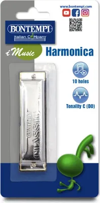 Image de Harmonica en métal 24 notes - bontempi classic - 302420 - instrument