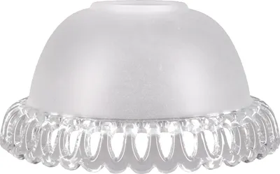 Produktbild von Lampenglas satiniert Rand klar Ø 145mm Glasschirm Leuchtenglas