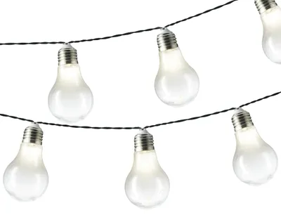 Produktbild von Solar Party-Beleuchtung Plastik 10x5 LED L.450cm transparent/warm weiß