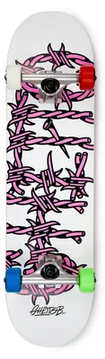 Immagine prodotto di Skateboard completo per iniziare Barbed Wire Pink 8.125"