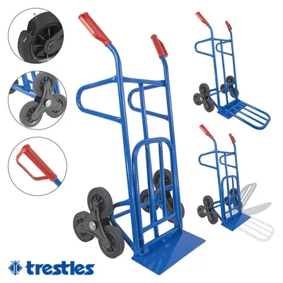 Produktbild von TRESTLES S20 blau Profi Treppensteiger Sackkarre Treppensackkarre **