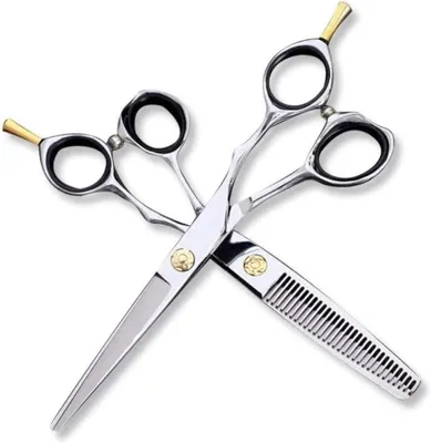 Produktbild von Friseurschere und Effilierschere mit einzigartigem Design, 15,2 cm, violett, für Friseursalons oder den Heimgebrauch, 14 cm (6)
