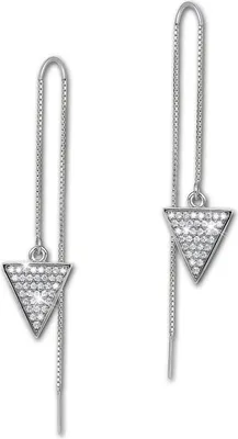 Image de SilberDream blanc Boucles d'oreilles Triangle Zirconia Femme 925 Argent Boucles d'oreilles GSO442W