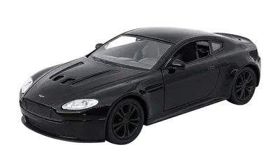 Produktbild von Aston Martin Vantage Modellauto 12cm aus Metall mit Rückzugmotor Modell Auto Spielzeugauto Spielzeug 65 (Schwarz)