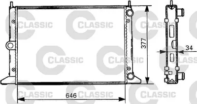 Produktbild von VALEO 231386 Kühler Wasserkühler Motorkühler
