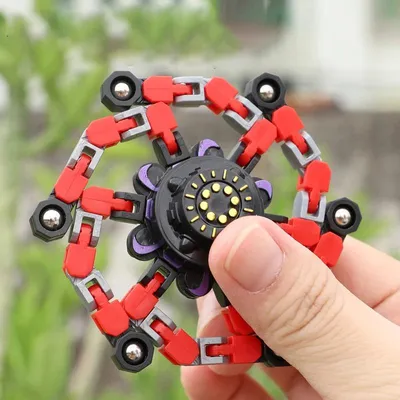 Zdjęcie produktu dla 4-częściowy zestaw transformujących się fidget spinnerów – zabawka antystresowa dla dzieci i dorosłych