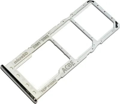 Produktbild von Dual Simkartenhalter und micro-SD Speicherkartenfach für Samsung Galaxy A32 4G, Original Ersatzteil, Weiß