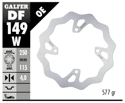 Obrázok produktu pre Brzdové kotúče Galfer - cestné