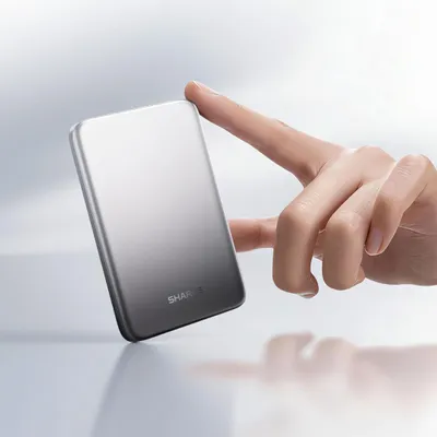 Produktbild von SHARGE Magnetic Wireless Power Bank 10.000mAh Schwarz MagSafe 20W USB-C PD