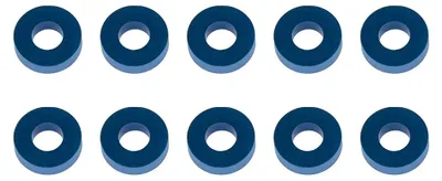 Productafbeelding van Scheidingswandpads, 7,8 x 3,5 x 2,0 mm, blauw aluminium, 10 stuks.