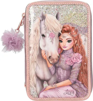 Image de Depesche TopModel trousse à crayons 3 compartiments Viva Violet
