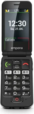 Produktbild von Emporia emporiaJOY-LTE, Klappgehäuse, Single SIM, 7,11 cm (2.8"), 2 MP, 1300 mAh, Schwarz