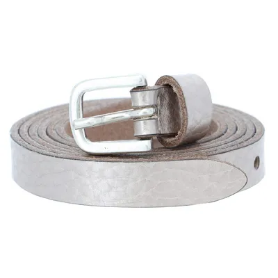 Produktbild von Vanzetti Leder Gürtel Chain Reaction 15mm Metallic Belt W105 Platinumgold Metallic beige