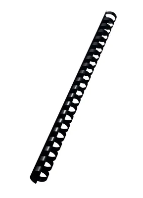 Image de LEITZ 10972 LEITZ Plastikbinderücken, DIN A4, 21 Ringe, 16 mm, schwarz